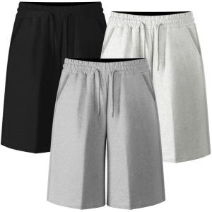 남자 반바지 버뮤다 밴딩 스판 6부 바지 그레이 화이트멜란지 검정 여름 남성 트레이닝 운동 헬스 반바지