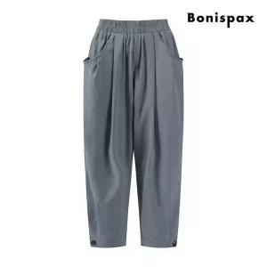 [보니스팍스](대구신세계)와이드 배기핏 비조 버튼 팬츠 (XQ1PT012M0)