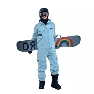 스노우 보드복 방한 블랙 방수 남녀공용 점프수트 따뜻한 스키복 방풍 남여공용 겨울