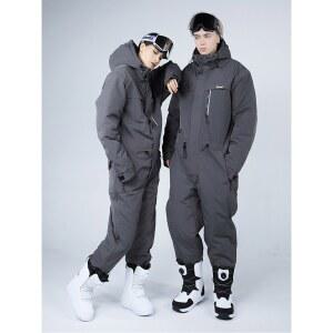 남녀 공용 올인원 스키복 아웃도어 낚시 방한복 방수 방풍 보온 라이딩 겨울 슈트