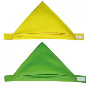 [무한] 어린이 찍찍이 삼각 스카프 (노랑/연두)