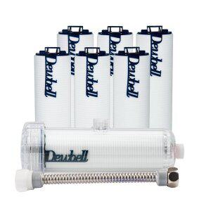 [듀벨]대용량 수도필터 세면대용 수도애 고급형 + 고급형필터 6개세트