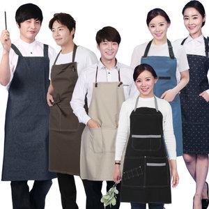 데님앞치마 청 미술 학원 목공 작업 페인트 캔버스