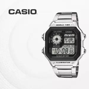 카시오 CASIO 메탈밴드 전자시계 커플시계 패션아이템 AE1200WHD AE-1200WHD-1A