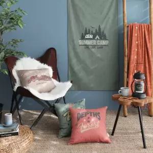 아망떼 와일드 옥스포드 쿠션 가리개커튼