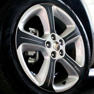 쉐보레 트랙스 18인치 휠스티커 홀로그램 카본 데칼