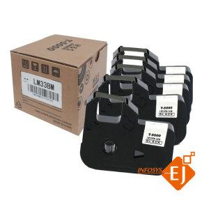 M&S/T-5000용/열수축용리본/먹지/검정/LM-33BM/1BOX (60M X5개)/리본카세트/튜브넘버링기/튜브터치