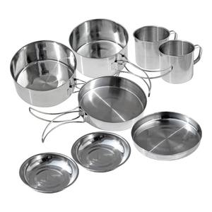 스텐 쿠커 8종세트 코펠세트 백패킹 야외 낚시 등산 주전자 국 밥 그릇 냄비 반합 스테인리스 세트 /캠핑