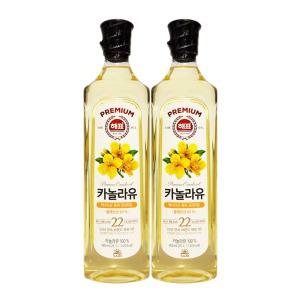 해표 프리미엄 카놀라유 (유채유) 900mL x 2개