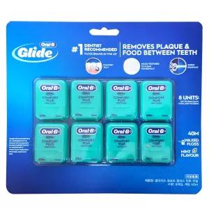 오랄비 글라이드 치실 민트향 40m x 8개/코스트코 치실