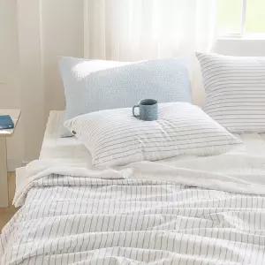 마일드 인견서커 2겹 여름이불패드세트 Q (블루그레이)