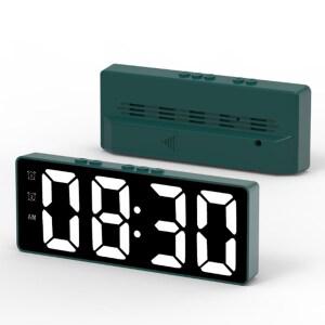 디지털 LED 탁상시계 슬림디자인 알람시계 큰글자 무소음 소리인식 인테리어