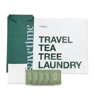 세이브타임 여행용 티트리 세탁 KIT(세탁기1개+티트리 세제5개)휴대용 간편빨래 여행세탁