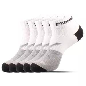 레노마 (E타입) 남성 스포츠 파일단목양말 화이트 5족, 1개