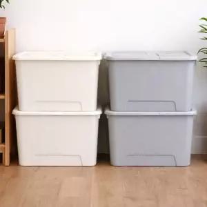 탑백 대형 리빙박스 대용량 팬트리 옷 정리함 72L 4개 수납 공간박스