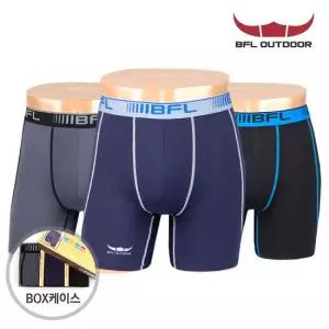 [비에프엘] 롱드로즈 남성팬티 메쉬 사각팬티 3매세트