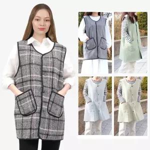 원피스 앞치마 조끼 예쁜 시장 겨울 창고 간절기 VAE212