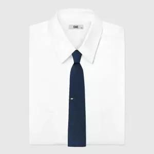 [닥스](의정부점)[26SS] 실크혼방 큐빅 로고 원포인트 넥타이 민트 와인  2종 택1