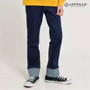 [보리보리/에어워크 주니어]댄디 일자핏 롤업 진청바지