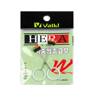 KD조구 이중 멈춤고무 컬러 찌멈춤고무 민물낚시 찌고무 V-202
