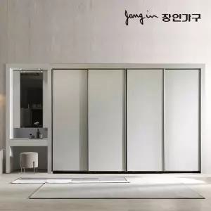 장인가구 단테 슬림 화장대 파우더 슬라이딩 붙박이장 15cm