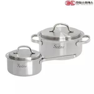 한일STS 스플릿 인덕션 통5중 스텐304 냄비세트 2종B 편수16+양수20