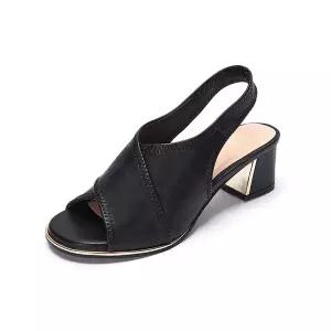 [하프클럽/무크]엠.무크 글로리아 스판 릴렉스 샌들 블랙 516323502UA