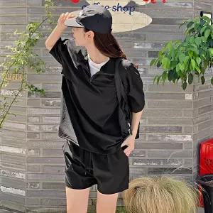 핫핑 가볍게즐겨 반집업 아노락 트레이닝set