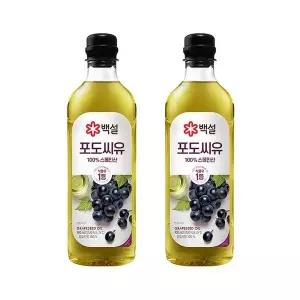 [CJ제일제당]백설 포도씨유 900ml x2개