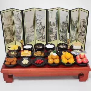 미니어처 병풍 제사상 납골당꾸미기 봉안당 봉안함 추모관 6폭 8폭 제기 차례 장식