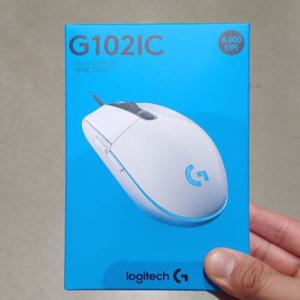 로지텍 G102 LIGHTSYNC (정품) (화이트) (밀알)