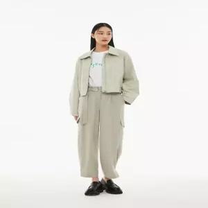 [LAP] AP1LZ260 뒷 밴딩 레더 집업 점퍼