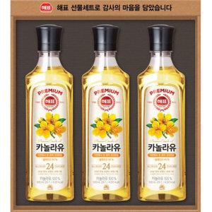 해표 고급유 3호 식용유선물세트 햄 선물세트 참치 고급유 카놀라유 무