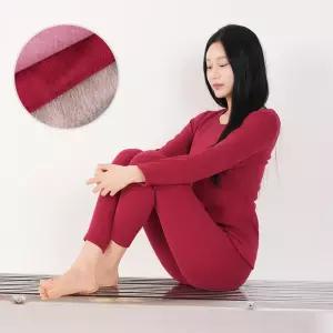 위키란쥬 국산 여성 겨울 융 기모 두꺼운 따듯한 내복 타이즈