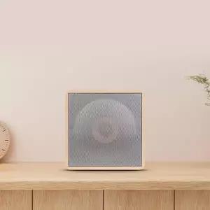 브리츠 우드 블루투스스피커 휴대용 큐브형 미니 오디오 FM라디오 듀얼스피커 연결 사용