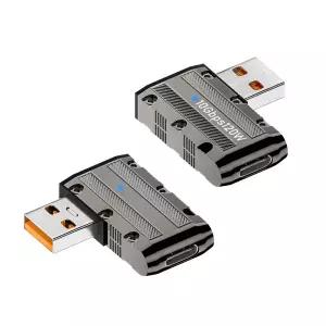 JA265 Coms USB 3.1 Gen2 변환 젠더 / 좌우꺾임 / C타입 F to USB A타입 M / 10Gbps 전송 / 120W PD 충전