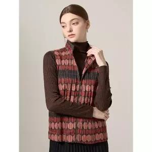 도트 프린트 카라 누빔 베스트_YH10PVS01