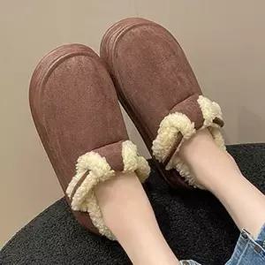 [오노마] ONM 여자 겨울 블로퍼 털슬리퍼 사무실 통굽슬리퍼