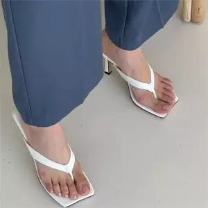 [오노마] ONM 슬리퍼힐 데일리 쪼리구두 스퀘어코 여름슈즈 키높이