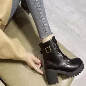 [오노마] ONM 여자 레이스업 통굽부츠 워커 키놉이 워커힐 워커부츠