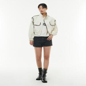 [LAP] AP3WZ940 홑겹 파이핑 라인 배색 크롭 점퍼