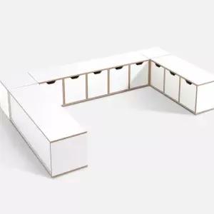 MN1910 무노 앉을 수 있는 수납 벤치 5칸 수납장