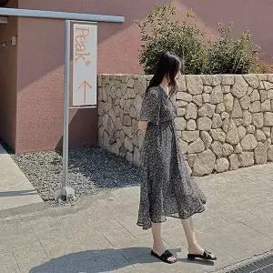 핫핑 유어러버 쉬폰플라워롱원피스