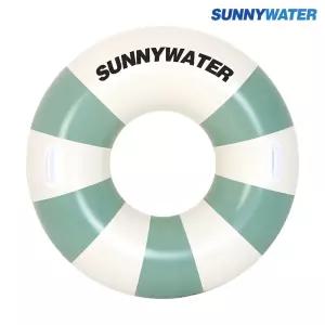 써니워터 원형 스트라이프 튜브(민트) 75cm 물놀이튜브 어린이 키즈 초등 주니어 수영장 중형 에어 링