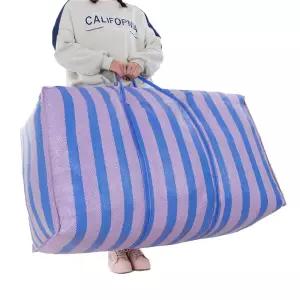 아모란나 초대형 스트라이프 이사가방 230L 특대형 옷 이불 정리 가방 짐정리