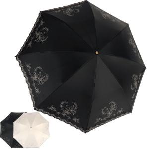 P07 방울 꽃 기라로쉬 2단 암막양산 우양산 햇빛차단 자외선차단 기능성 UV 자수 브랜드 플라워 리본 양산 우산 겸용 선물용