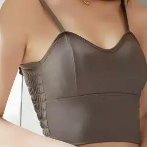 [오노마] ONM 등 스모크밴딩 끈나시 크롭 탈부착캡 튜브탑 이너나시