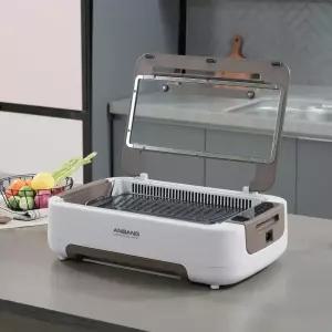 [안방그릴 울트라] 연기+냄새+기름잡는 전기그릴 (가방+필터10개 포함) AB1101MF/바베큐 삼겹살 대형 그릴 시즌6