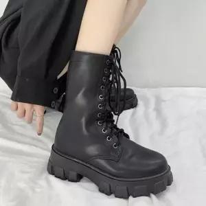 [오노마] ONM 오버아웃솔 미들워커 레이스업워커 키높이 어글리부츠