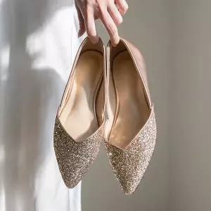 [분홍코끼리] 글로우 글리터 플랫(2cm)